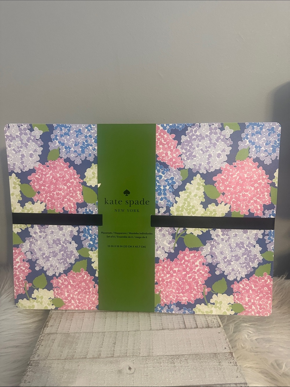 Nwt kate spade Hydrangea floral Placemat Set